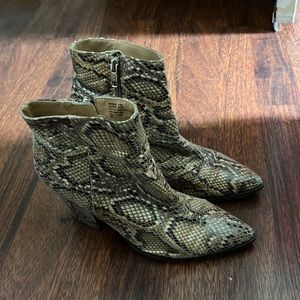 Steve Madden snake booties